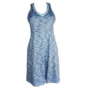 MPG Blue Sleeveless Racerback Pullover Activewear Dress Womens Size M Medium‎